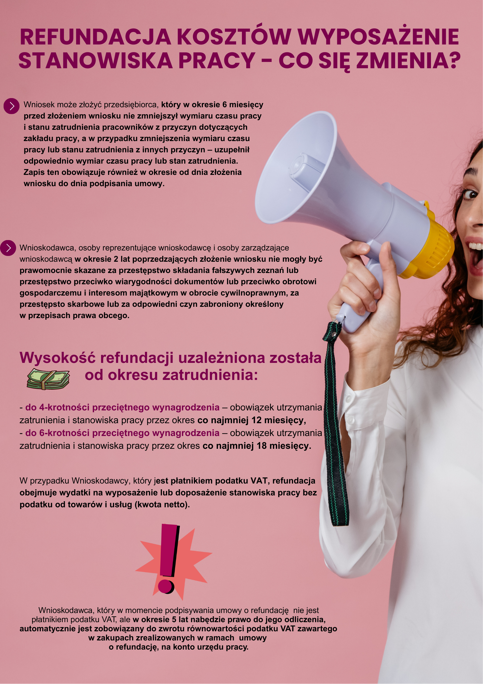 Zdjęcie artykułu Refundacja kosztów wyposażenia stanowiska pracy - co się zmienia?