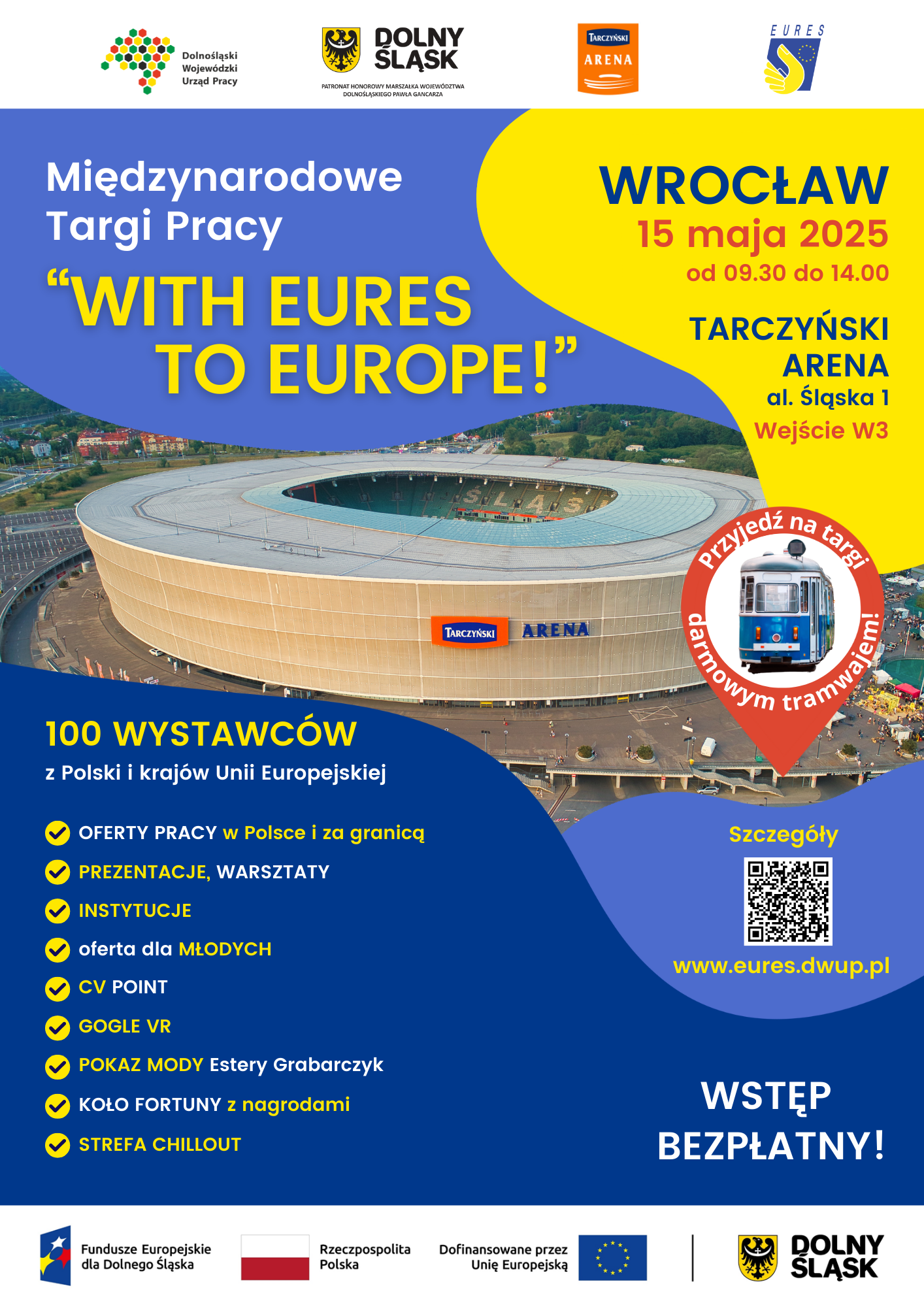 Zdjęcie artykułu Zaproszenie na Międzynarodowe Targi Pracy we Wrocławiu 15 maja 2025